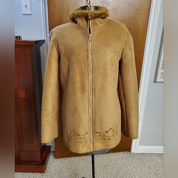 Northern Lifestyle Canada Faux Suede Brown Jacket - Picture 12 of 12